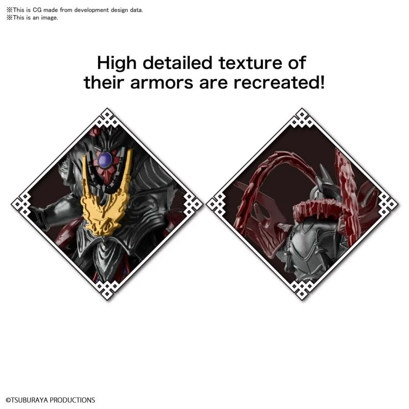 Bandai Ultraman Armour Of Legends Ultraman Zero (Belial Lu Bu Armour) Model Kit - Image 4