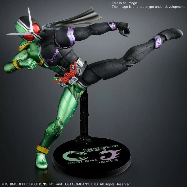 Bandai Kamen Rider MG Figure-rise Artisan Kamen Rider Double Cyclone Joker Model Kit - Image 5