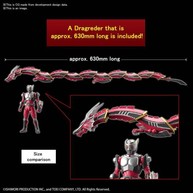 Bandai Kamen Rider Figure-rise Standard Kamen Rider Ryuki Model Kit - Image 6