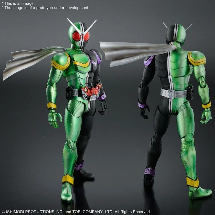 Bandai Kamen Rider MG Figure-rise Artisan Kamen Rider Double Cyclone Joker Model Kit - Image 2