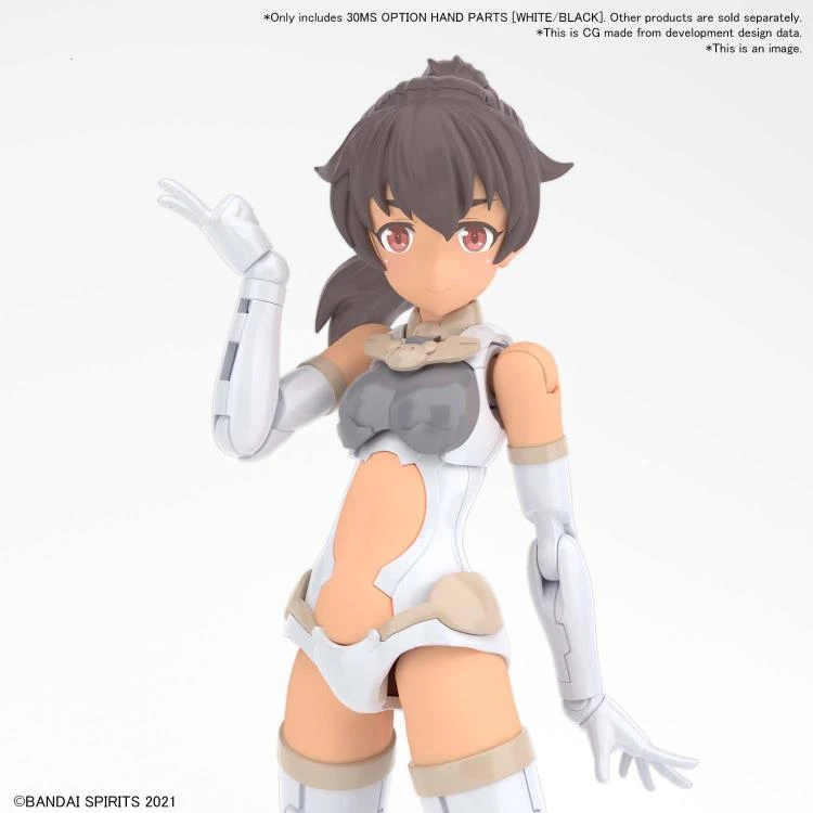 Bandai 30 Minutes Sisters Option Hand Parts (Black & White) Accessory Pack - Image 6